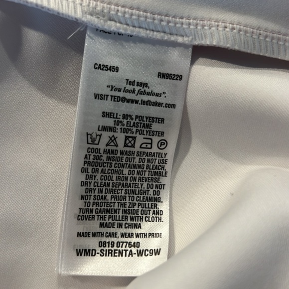 Ted Baker Sirenta Bardot Skater Dress Pink Floral - Picture 7 of 8